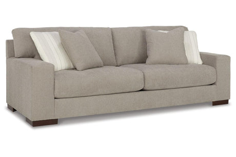 Maggie Flax Sofa, Loveseat, Oversized Chair and Ottoman by Ashley at Eve Furniture