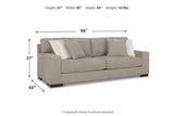 Maggie Flax Sofa, Loveseat, Oversized Chair and Ottoman by Ashley at Eve Furniture