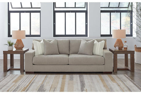 Maggie Flax Sofa, Loveseat, Oversized Chair and Ottoman by Ashley at Eve Furniture