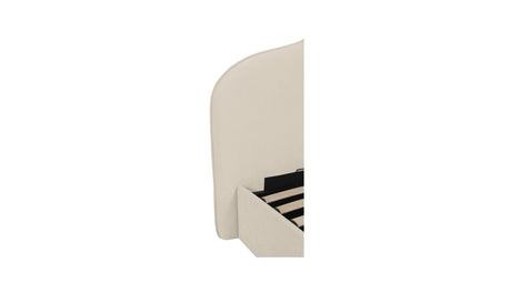 Maggie King Storage Bed Cream by Moe's Home at Eve Furniture