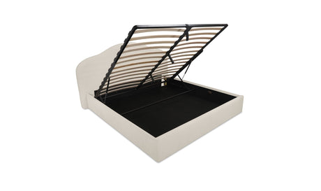 Maggie King Storage Bed Cream by Moe's Home at Eve Furniture