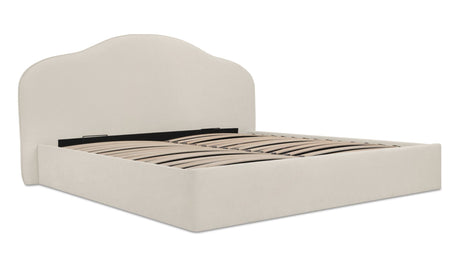 Maggie King Storage Bed Cream by Moe's Home at Eve Furniture