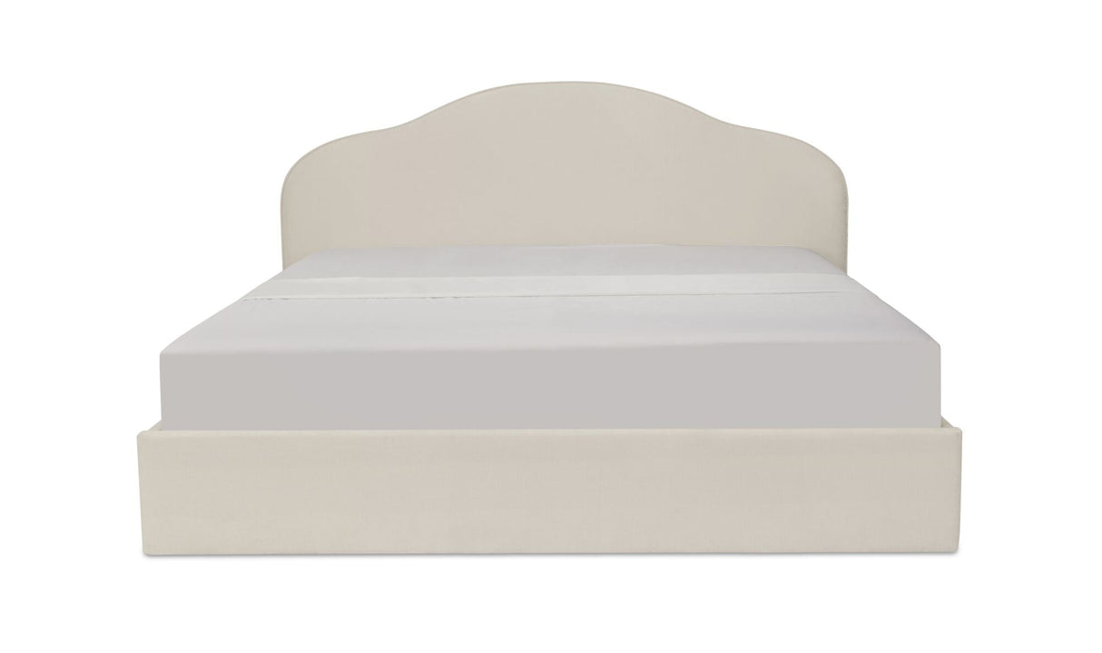 Maggie King Storage Bed Cream by Moe's Home at Eve Furniture