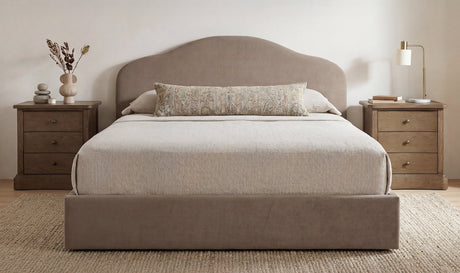 Maggie King Storage Bed Taupe by Moe's Home at Eve Furniture