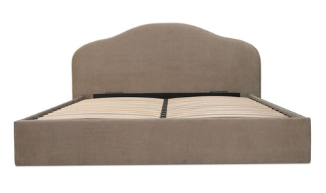 Maggie Queen Storage Bed Taupe by Moe's Home at Eve Furniture