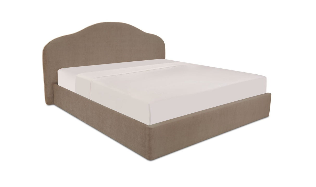 Maggie Queen Storage Bed Taupe by Moe's Home at Eve Furniture