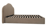 Maggie Queen Storage Bed Taupe by Moe's Home at Eve Furniture