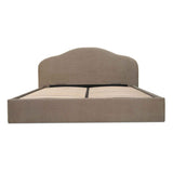 Maggie Taupe Queen Storage Bed