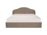 Maggie Taupe Queen Storage Bed