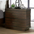 Maggie Walnut Nightstand by Furniture of America at Eve Furniture