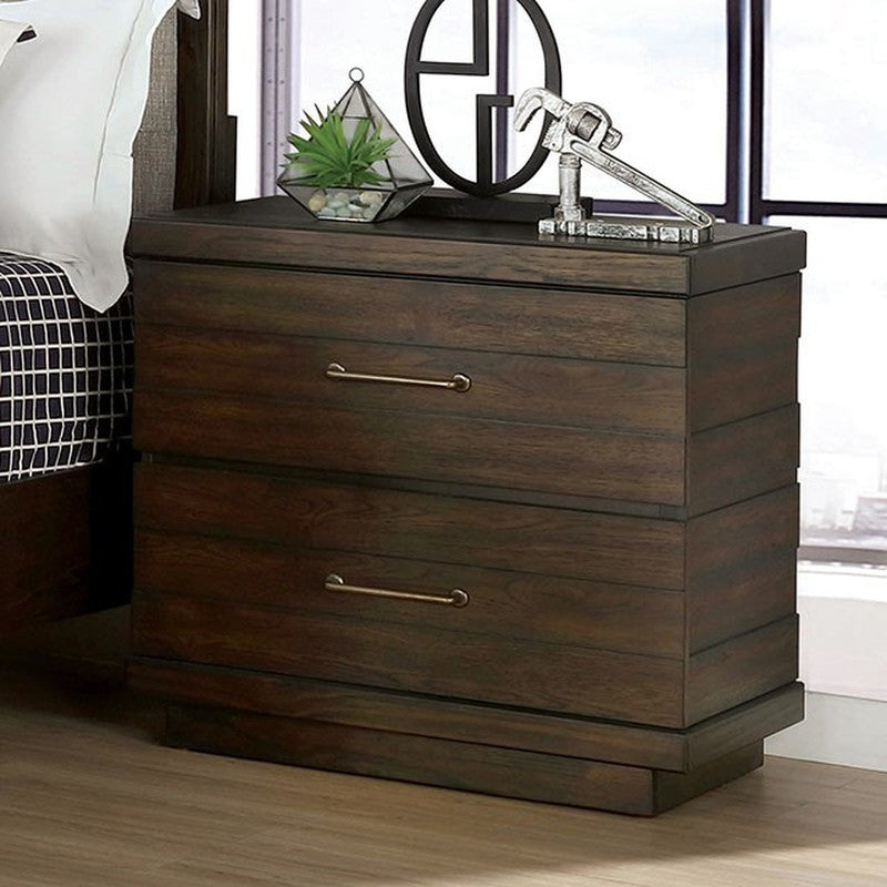 Maggie Walnut Nightstand by Furniture of America at Eve Furniture