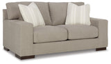 Maggie Flax Loveseat by Ashley at Eve Furniture