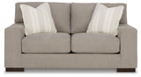 Maggie Flax Loveseat by Ashley at Eve Furniture