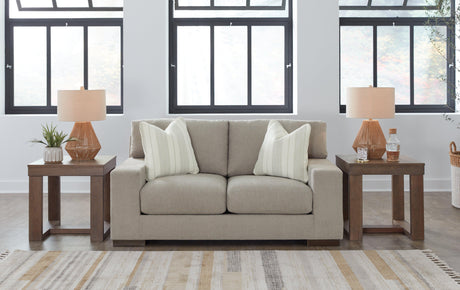 Maggie Flax Loveseat by Ashley at Eve Furniture