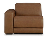 Magic Man Caramel 2-Piece Power Reclining Loveseat by Ashley at Eve Furniture