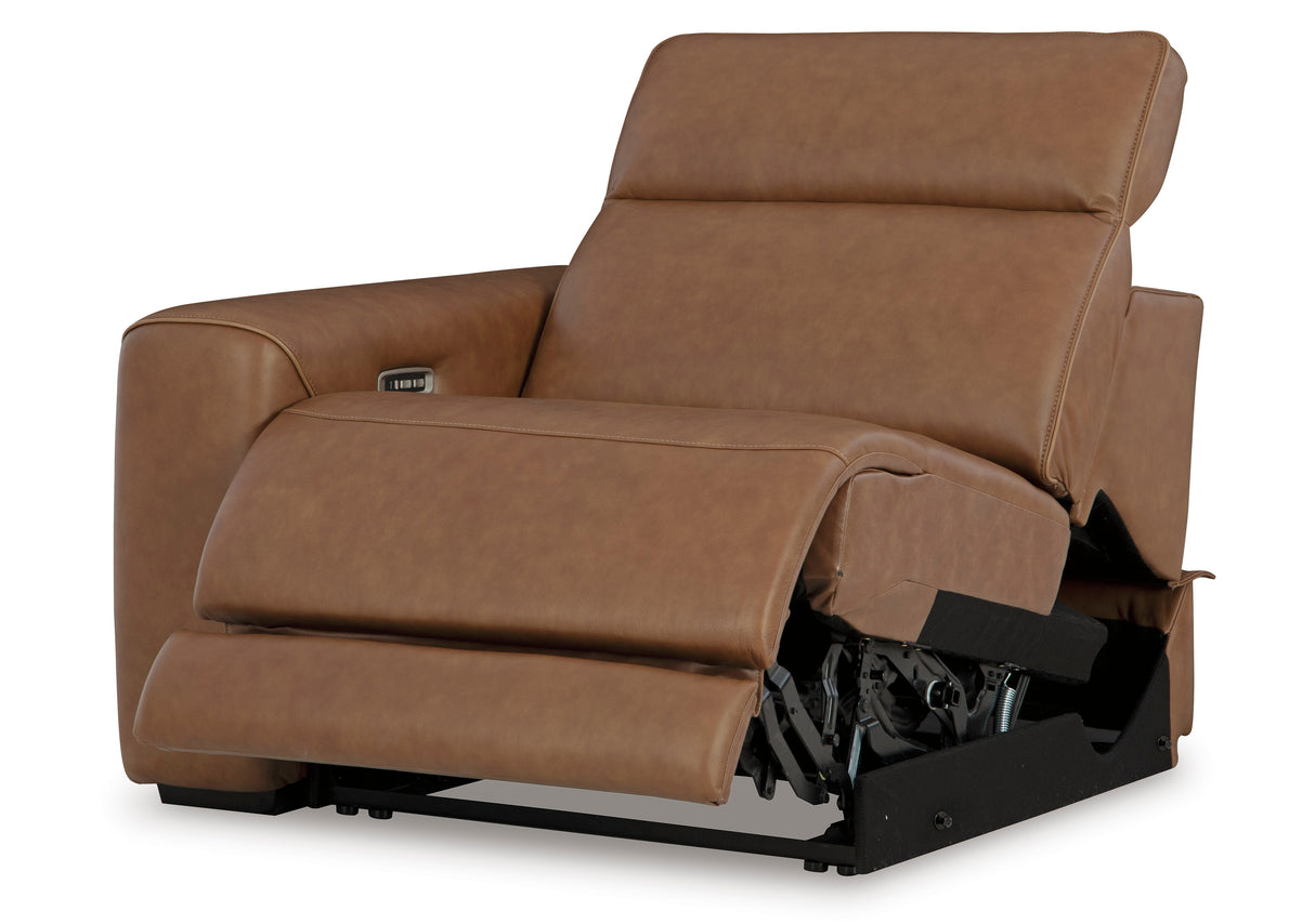 Magic Man Caramel 2-Piece Power Reclining Loveseat by Ashley at Eve Furniture