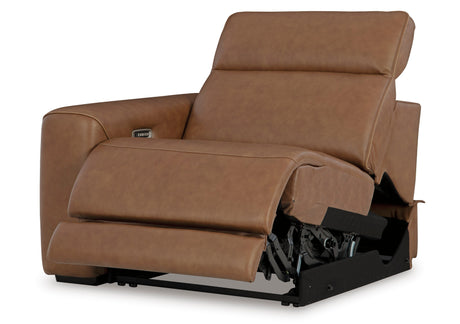 Magic Man Caramel 2-Piece Power Reclining Loveseat by Ashley at Eve Furniture