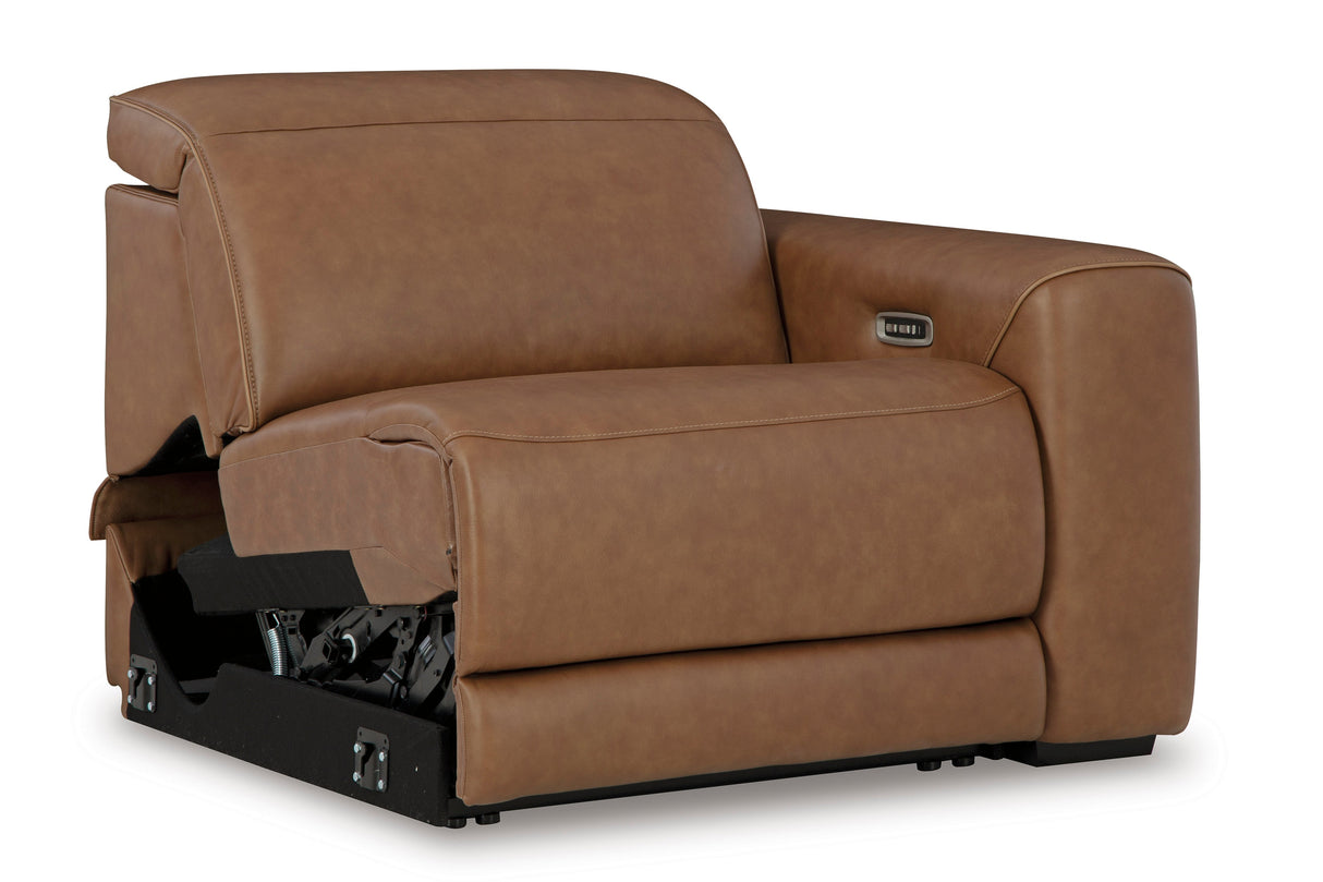 Magic Man Caramel 2-Piece Power Reclining Loveseat by Ashley at Eve Furniture