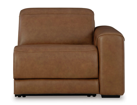 Magic Man Caramel 2-Piece Power Reclining Loveseat by Ashley at Eve Furniture