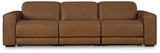 Magic Man Caramel 3-Piece Power Reclining Sectional Sofa by Ashley at Eve Furniture