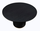 Magnolia 52-inch Round Table, Black by Steve Silver at Eve Furniture