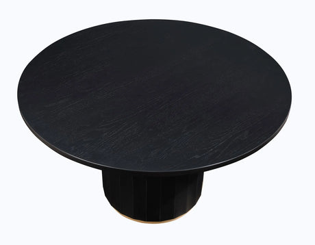 Magnolia 52-inch Round Table, Black by Steve Silver at Eve Furniture