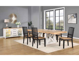 Magnolia 7-Piece 72-108-inch Dining Set(Table & 6 Side Chairs)