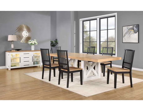 Magnolia 7-Piece 72-108-inch Dining Set(Table & 6 Side Chairs)