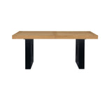 Magnolia 72-108-inch Table, Black Base