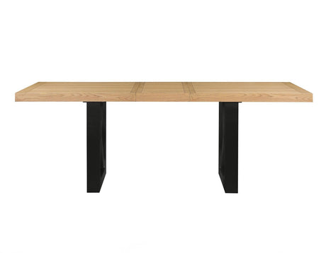 Magnolia 80-96-inch Counter Table w/18-inch Leaf, Black Base by Steve Silver at Eve Furniture