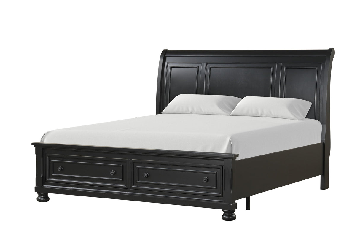 Magnolia Black Platform Bedroom Set by Happy Homes at Eve Furniture