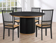 Magnolia Black Round Dining Room Set by Steve Silver at Eve Furniture