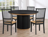 Magnolia Black Round Dining Room Set by Steve Silver at Eve Furniture