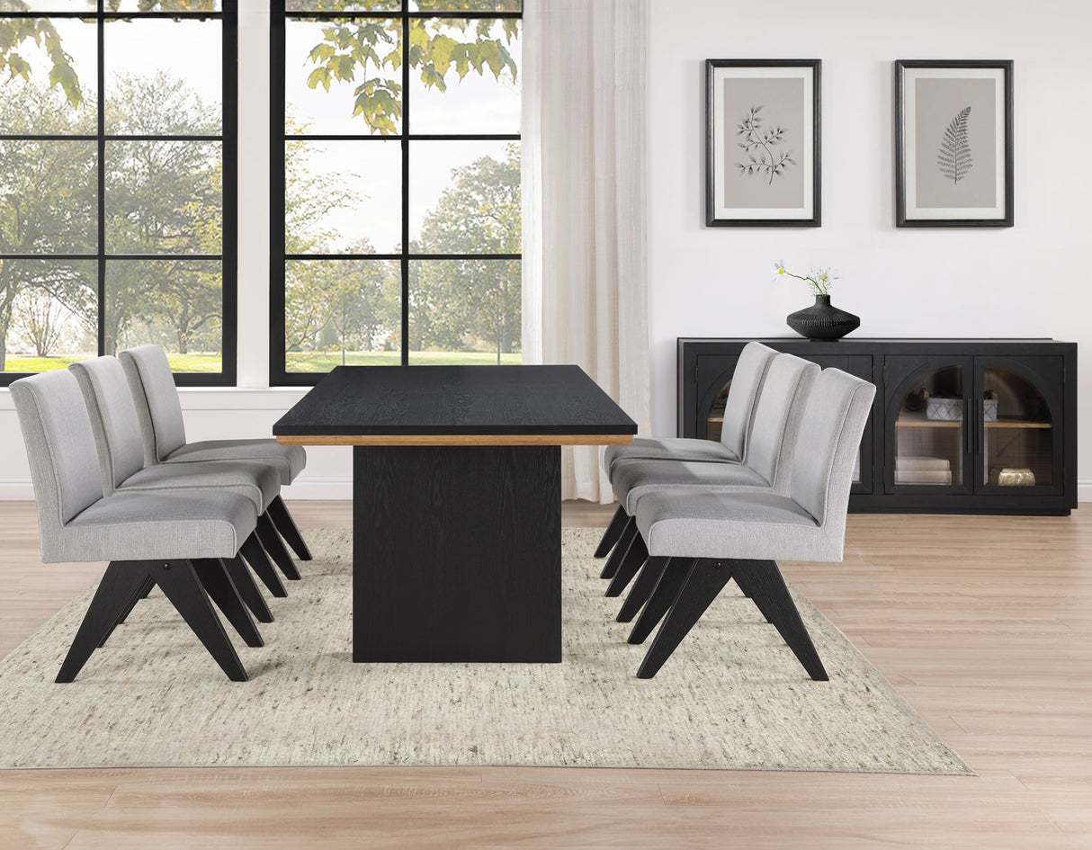 Magnolia Black/Gray Dining Room Set by Steve Silver at Eve Furniture