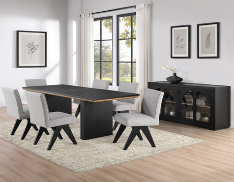 Magnolia Black/Gray Dining Room Set by Steve Silver at Eve Furniture