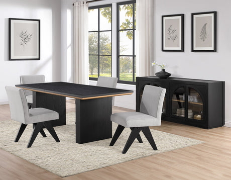 Magnolia Black/Gray Dining Room Set by Steve Silver at Eve Furniture