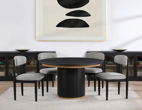 Magnolia Black/Gray Round Dining Room Set by Steve Silver at Eve Furniture