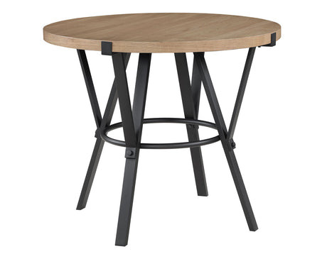 Magnolia Black/Light Sand Round Counter Height Dining Set by Steve Silver at Eve Furniture