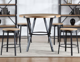 Magnolia Black/Light Sand Round Counter Height Dining Set by Steve Silver at Eve Furniture