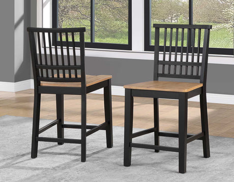 Magnolia Black/Natural Counter Height Dining Set by Steve Silver at Eve Furniture