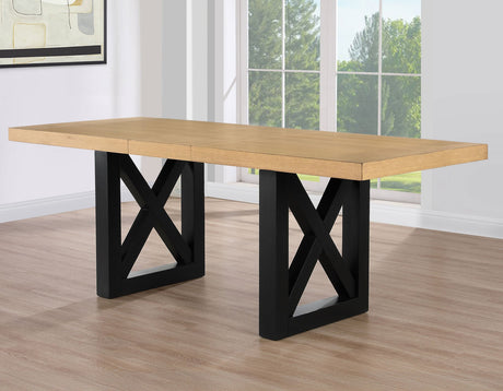 Magnolia Black/Natural Counter Height Dining Set by Steve Silver at Eve Furniture