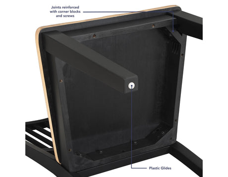 Magnolia Black/Natural Dining Room Set by Steve Silver at Eve Furniture