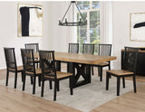Magnolia Black/Natural Dining Room Set by Steve Silver at Eve Furniture