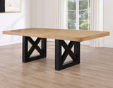 Magnolia Black/Natural Dining Room Set by Steve Silver at Eve Furniture