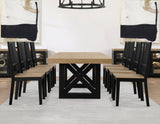 Magnolia Black/Natural Dining Room Set by Steve Silver at Eve Furniture