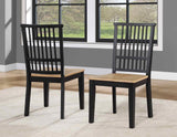Magnolia Black/Sand Round Dining Room Set by Steve Silver at Eve Furniture