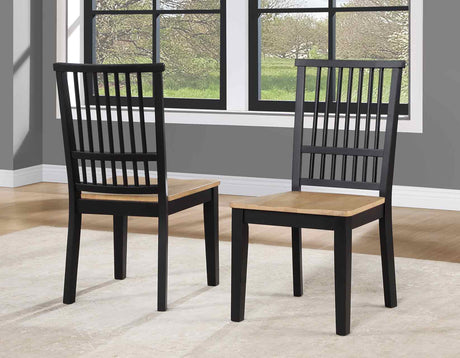Magnolia Black/Sand Round Dining Room Set by Steve Silver at Eve Furniture