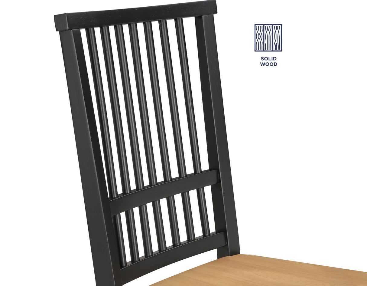 Magnolia Black/Sand Round Dining Room Set by Steve Silver at Eve Furniture