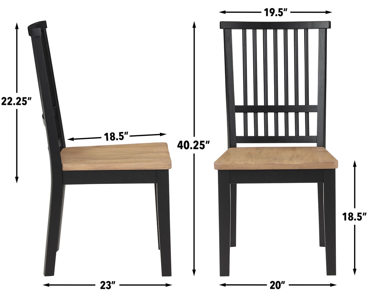 Magnolia Black/Sand Round Dining Room Set by Steve Silver at Eve Furniture
