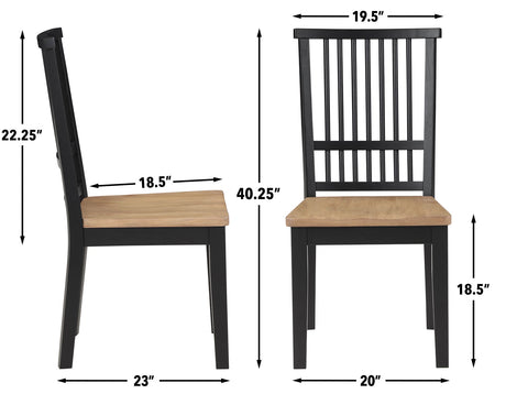 Magnolia Black/Sand Round Dining Room Set by Steve Silver at Eve Furniture